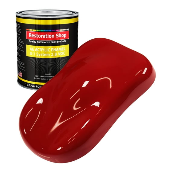 Restoration Shop Chevelle Regal Red Acrylic Enamel Auto Paint - Gallon Paint Color Only - Single Stage High Gloss