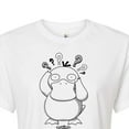 thumbnail image 3 of Pokémon - Psyduck Pattern - Juniors Cropped Cotton Blend T-Shirt, 3 of 5