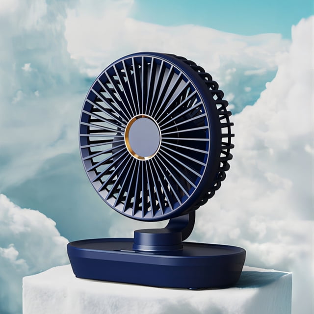 Meitianfacai Desk Fan Mini Fan, Desktop Fan Dormitory Office Charging Plug Desktop Fan Circulation Fan,Purple