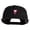 Black, variant on Dancing Axolotl Embroidered 5 Panel Cotton High Profile Flat Bill Unstructured Cap - Olive OSFM