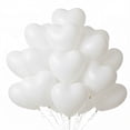 thumbnail image 2 of PMU Valentine’s Day Heart Shaped Balloons 15 Inch PartyTex Premium White Latex Decorations for Valentine's Day, Weddings, Birthdays, Anniversaries, Engagements Pkg/100, 2 of 9