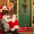 thumbnail image 5 of Red Merry Christmas Door Mat Outdoor Decor, Christmas Welcome Mat Doormat Outdoor Rug Indoor, Outdoor Christmas Mats for Front Door, 17" x 30", 5 of 6