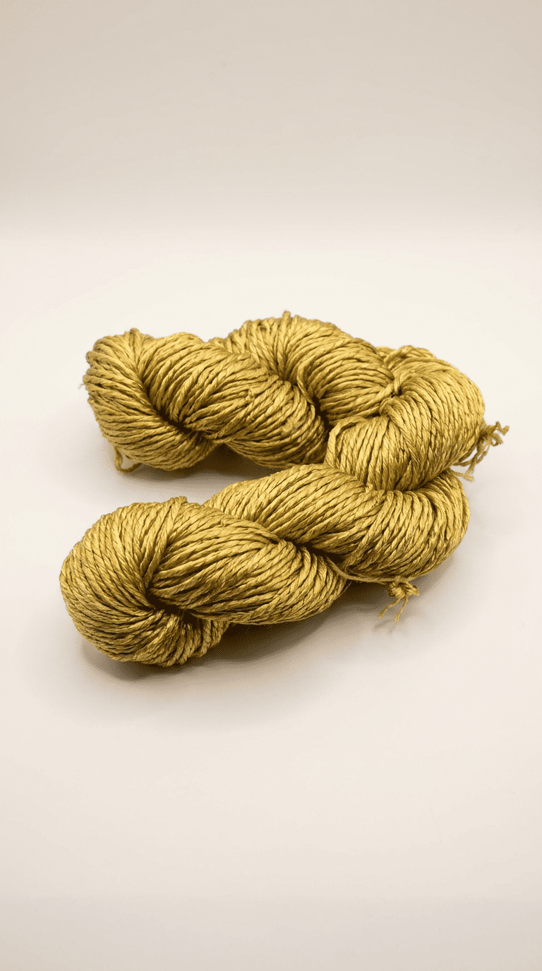 Knitsilk 3 Ply 100% Mulberry Silk Yarn Solid Colors, 50 Grams, 260 Yards, Great for Knitting, Crochet, Weaving, Tapestry (Super Gold)(Pack of 2)