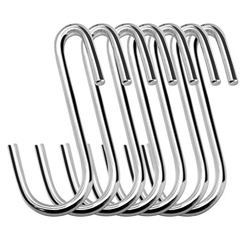 24 Pack Heavy Duty S Hooks Stainless Steel S Shaped Hooks
