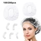 thumbnail image 1 of Gorros de ducha desechables de 200 piezas - Gorro de baño de engrosamiento elástico Multiusos Gorro de ducha transparente de plástico impermeable Gorros de ducha para mujeres Spa, gorros para hombres JAMW Sencillez, 1 of 5
