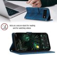 thumbnail image 4 of Compatible with Google Pixel 6 Pro Classic Embossed PU Leather Case with Card Holder Shockproof Cover, 4 of 5