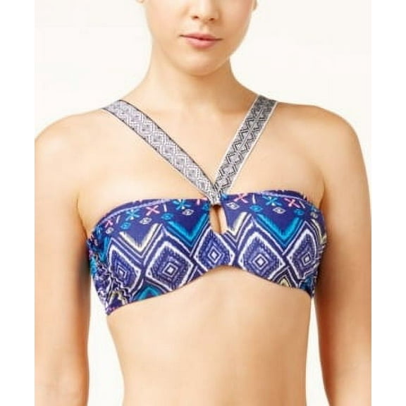 Roxy MULTI Band It Printed Underwire Bikini Swim Top, US Small