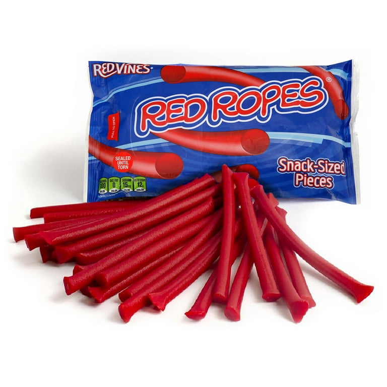 RED VINES Red Ropes Licorice Candy Pieces, Resealable 14oz