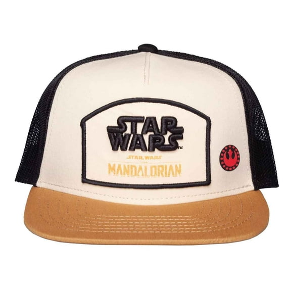 The Mandalorian Kids Baseball Cap Logo new Official Beige Trucker Snapback