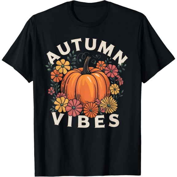 Exquisite and comfortable-Autumn Vibes Women Pumpkin Fall Thanksgiving Retro Gifts T-Shirt