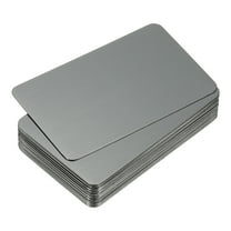 0.3mm Stainless Steel Metal Business Cards, 30 Pack Blank Name Card, Black