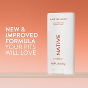 Native Deodorant, Aluminum Free, Black Oak & Amber, for Women and Men, 2.65 oz