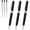 Black-Metal Twist Pens (Business), variant on Ballpoint Pens Black Ink - Weighted Metal Twist For Uniform Flight Attendant Business 1.0 Mm Medium Point Smooth Writing 5 Pack (silver)