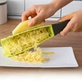 thumbnail image 3 of Xecvkr Potato Shredder Double Sided Stainless Steel Cheese Grater Lemon Zester Multi Purpose Ergonomic Handle Easy Clean Dishwasher Safe Kitchen 28.5x4.5cm 1pc, 3 of 3