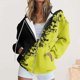 thumbnail image 1 of Puntoco Mujer Moda Impreso Blusa Manga Larga Tops Sudadera Bolsillos Con Capucha Puntoco Puntoco-1, 1 of 7