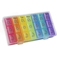 thumbnail image 1 of Organizador semanal de pastillas Pastillero 3 veces al día Pastillero para 7 días Compartimentos grandes Pastillero a prueba de humedad Recordatorio de medicamentos Contenedor portátil para, 1 of 5