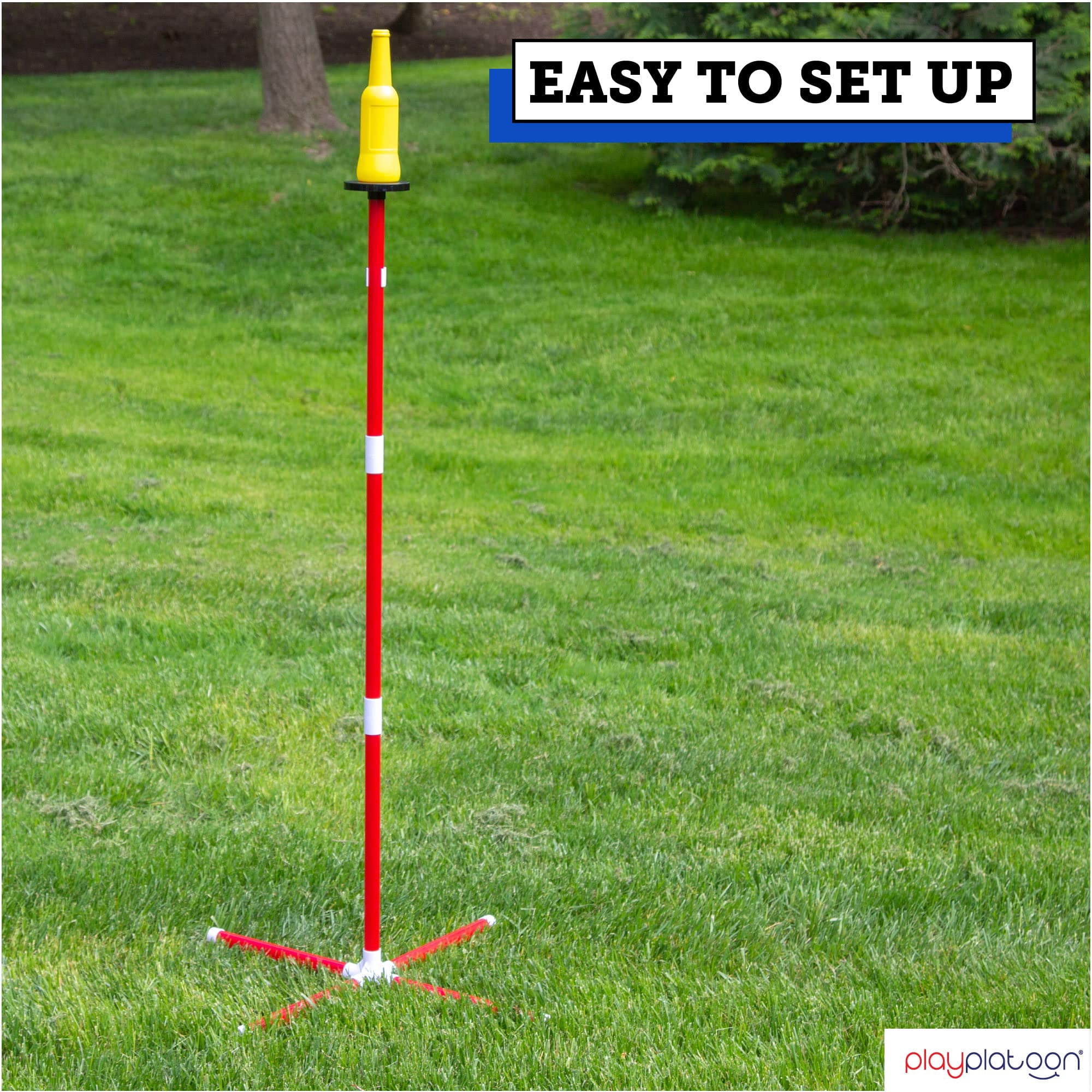 Play Platoon Bottle Jam Flying Disc Game for Teens & Adults to Play Outdoors - Yard Set Tailgate Party Game for Backyard and Beach