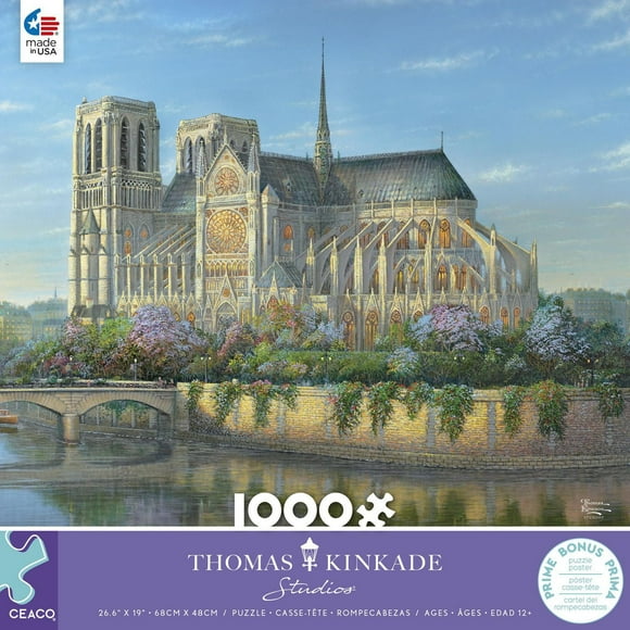 Puzzle Ceaco 1000 pièces "Notre Dame" par Thomas Kinkade