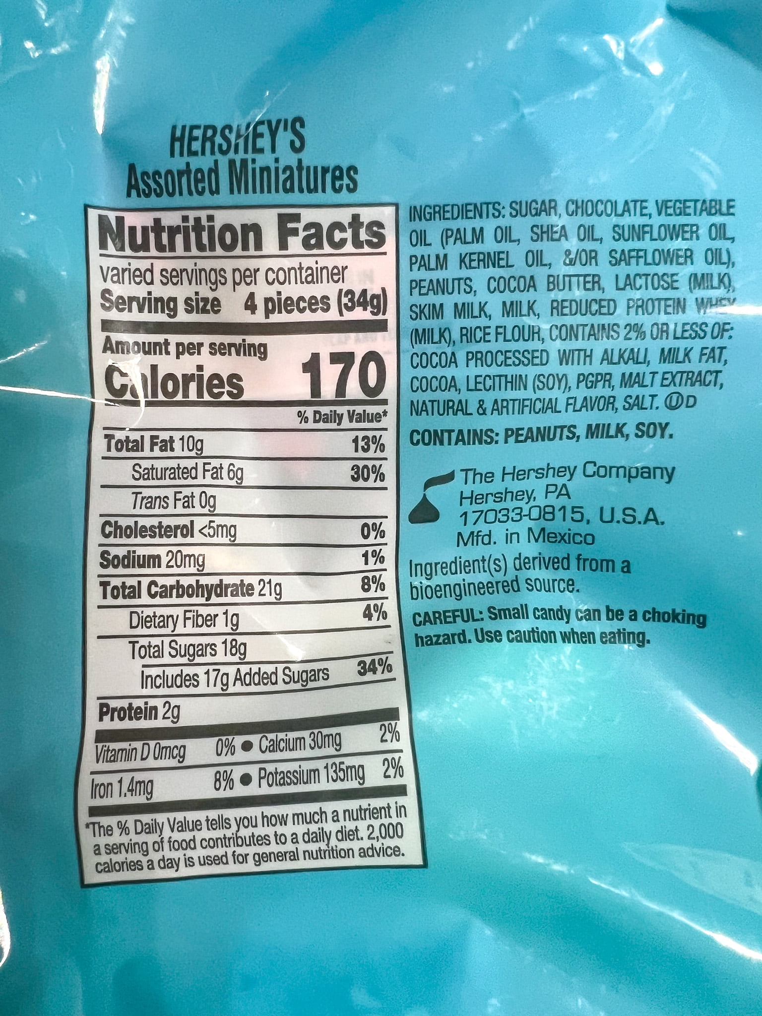 Hershey's KitKat Reese's Assortment Bag, 165 Ct. - 45.4 oz