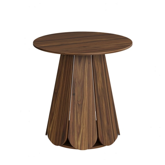 31.5" Round Dining Table for 2-4 – Modern Farmhouse Kitchen Table with Pedestal Base, Space-Saving Circle Dinner Table for Small Spaces, Apartments