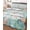 Green White, variant on Twin XL Quilt Bedding Set, Beach Coastal Reversible Summer Quilt 3 Pieces, Summer Coral Starfish Nautical Ocean Vintage Lightweight Bedspreads Coverlets with 2 Pillow Shams for All Seasons