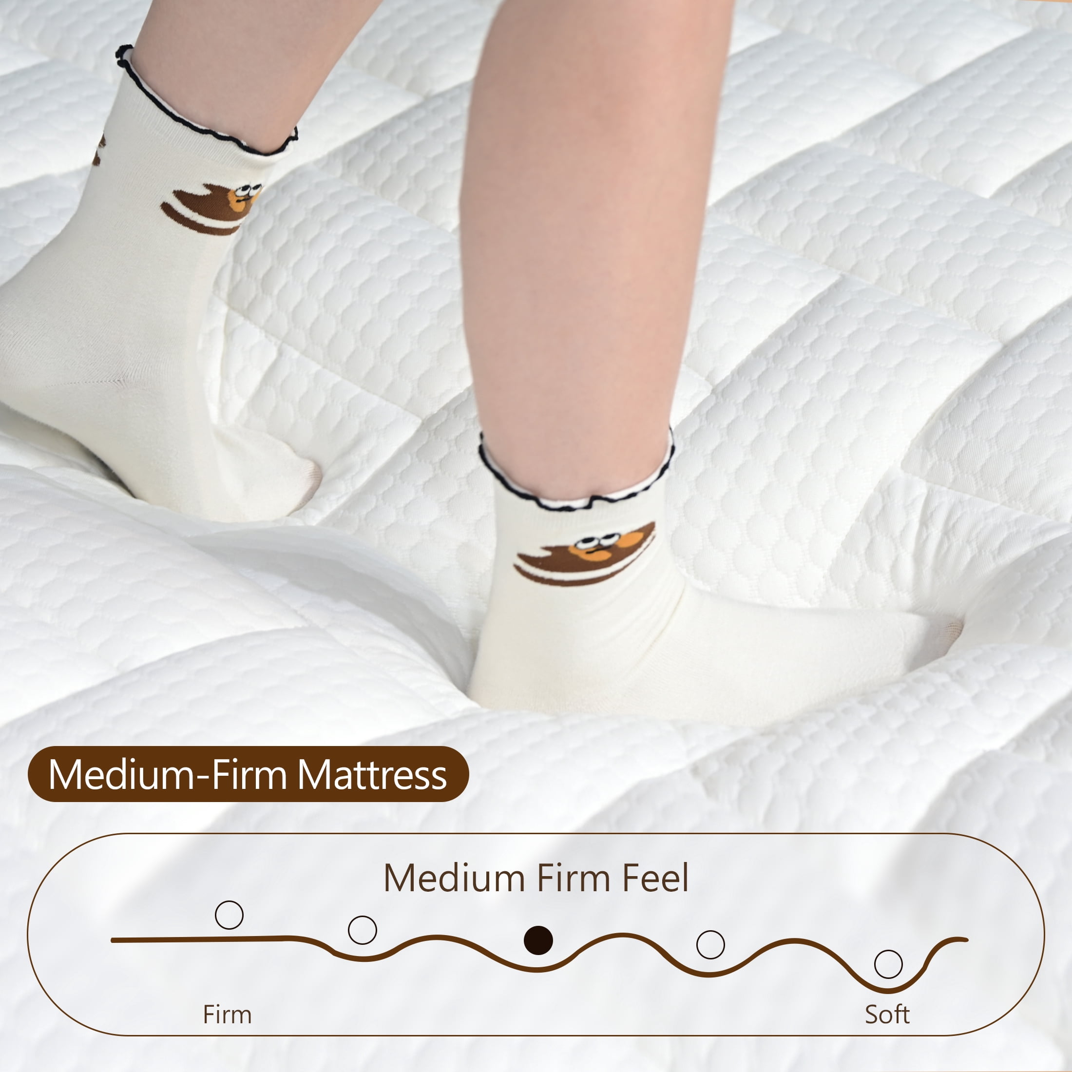 Pixafog Queen Hybrid Mattress in a Box 14 inch,Memory Foam & Pocket Spring Mattresses,Fiberglass-free & CertiPUR-US Bed Mattress