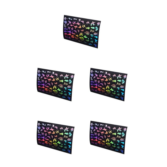 Yuarrent Pegatinas transparentes, hermoso accesorio DIY, artesanías coloridas, Kits de álbumes de recortes multiusos para hacer tarjetas de Type2 NO2