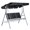 Black, variant on Outsunny 3-Seater Patio Swing, Outdoor Swing Chair, Black