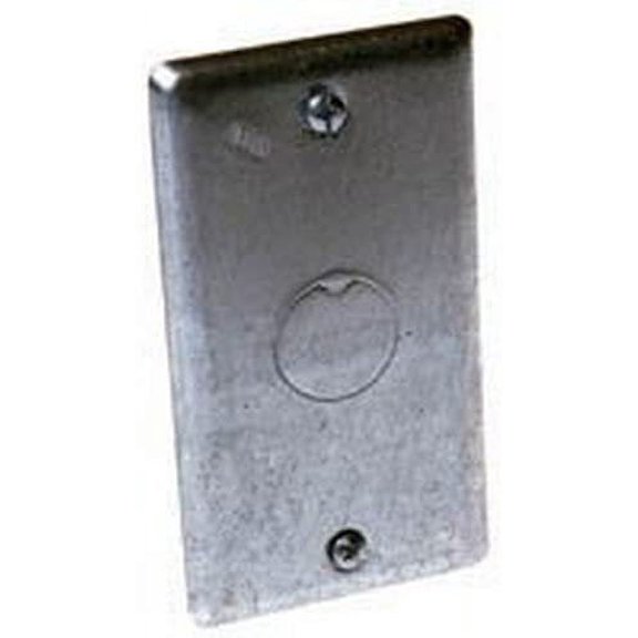 RACO Single Gang Blank Wallplate With Knock Out - Everyday Use - Multicolor