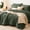 Dark Green, variant on Twin Comforter Set with Sheets 5 Pieces, Emerald Green Seersucker Textured Bed in a Bag, All Season Down Alternative Comforter, Soft Bedding Sets with Pillowcase & Sham, Cozy Home Gift
