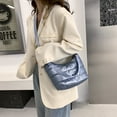 thumbnail image 3 of MesaSe Femmes Nylon Fil Sac à Main Hiver Coréen Mode Pure Couleur Top-handle Sacs, 3 of 6