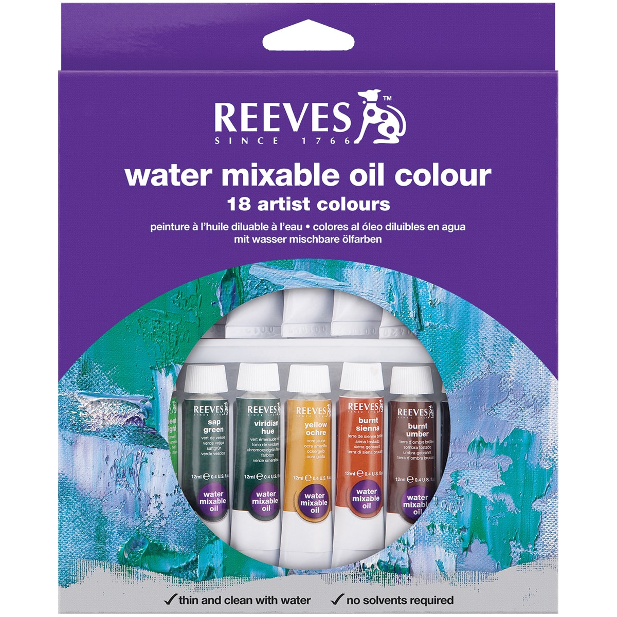 reeves oil colour set