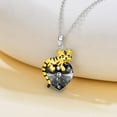 thumbnail image 4 of DVEATR Tiger Necklace 925 Sterling Silver Cute Tiger Holding Heart Shaped Crystal Pendant Necklace for Women, 4 of 10