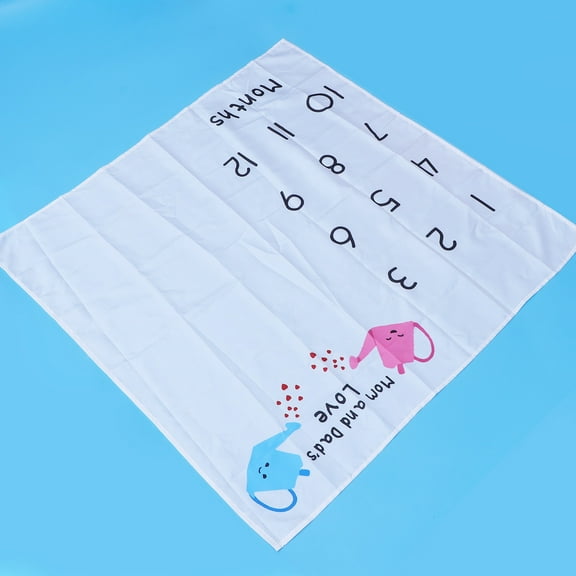 HINTRMENT 1Pack Baby Months Mat Newborn Birthday Photography Props for New Moms and Boys 95x97in Cloth