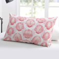 thumbnail image 5 of Pink Coastal Shell Throw Pillow Cover 12 x 20 Inch Decorative Pillow Cover Nautical Ocean Summer Beach Sea Lumbar Pillowcase Seasonal Rectangle Cushion Case for Couch Sofa Bed Living Room, 5 of 7