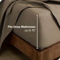 thumbnail image 3 of Bare Home 100% Cotton Flannel Fitted Sheet - Deep Pocket - Queen, Taupe, 3 of 5