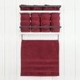 thumbnail image 2 of American Soft Linen Luxury Turkish Hand Towel Set, 100% Cotton 4 Piece Hand Face Towels for Bathroom and Kitchen, Bordeaux Red, 2 of 9