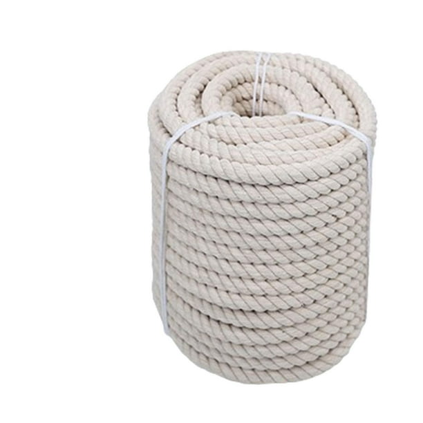 Cuerda de algodón gruesa y resistente para manualidades multiusos Cuerda de algodón trenzada natural para 20mm