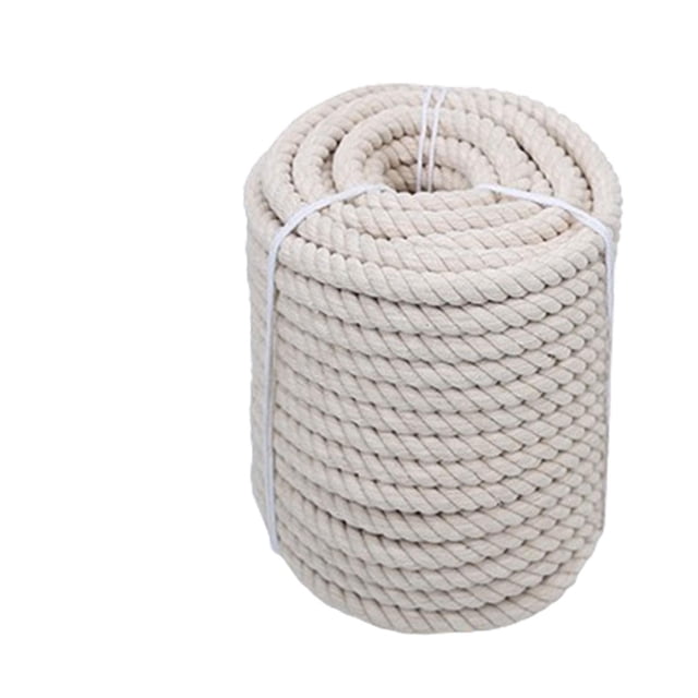 jifeng Cotton Rope Cotton Craft Rope for Hammock Rope Basket Making Home Decorating 20mm