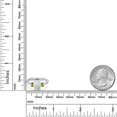 thumbnail image 6 of Gem Stone King 925 Sterling Silver Simulated White Opal and Green Peridot Engagement Ring for Women | 1.60 Cttw | Oval Cabochon 9X7MM | Gemstone October Birthstone | Size 8, 6 of 6