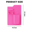 thumbnail image 2 of Holder - Silicone Toiletry Organizer, Shower & Bathroom Accessory - Features Silicone-Grip Technology, Removable & Reusable,pink,pink，G48551, 2 of 5