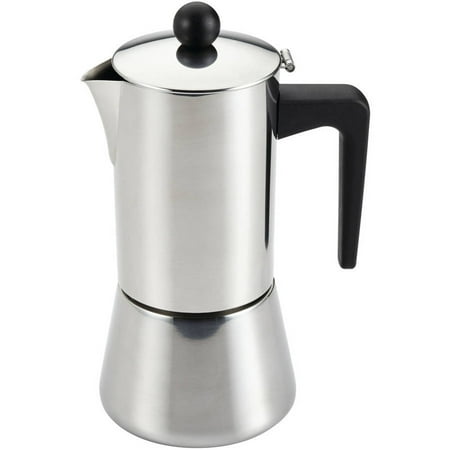 BonJour Coffee Stainless Steel Stovetop Espresso Maker, 48-Ounce