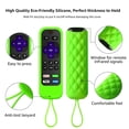 thumbnail image 3 of [2 Pack] Climberer silicone remotes cover case Compatible with TCL,Roku,Hisense remote | Roku Express 4K+ 2021 | Roku Streaming Stick+/Stick 4K 2021(Luminous Green + Blue), 3 of 7