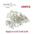 thumbnail image 1 of 1/10 1/8 1/16 RC Cars Parts Shell Body R Buckles Fixed Clips Pins Latch 100pcs, 1 of 10