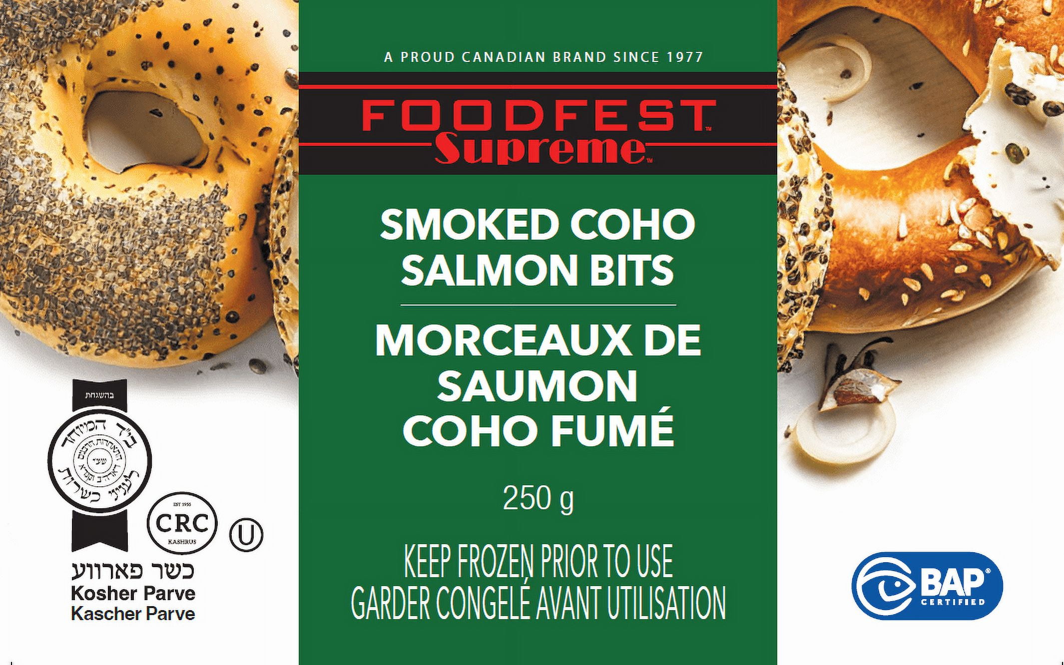 FROZEN FISH - FRENCH L - Morceaux de Saumon Coho Fumé