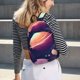 thumbnail image 5 of Disketp Planet Pastel Galaxy print Canvas Backpack Lightweight Travel Daypack Student Rucksack Laptop Backpack-Small, 5 of 5