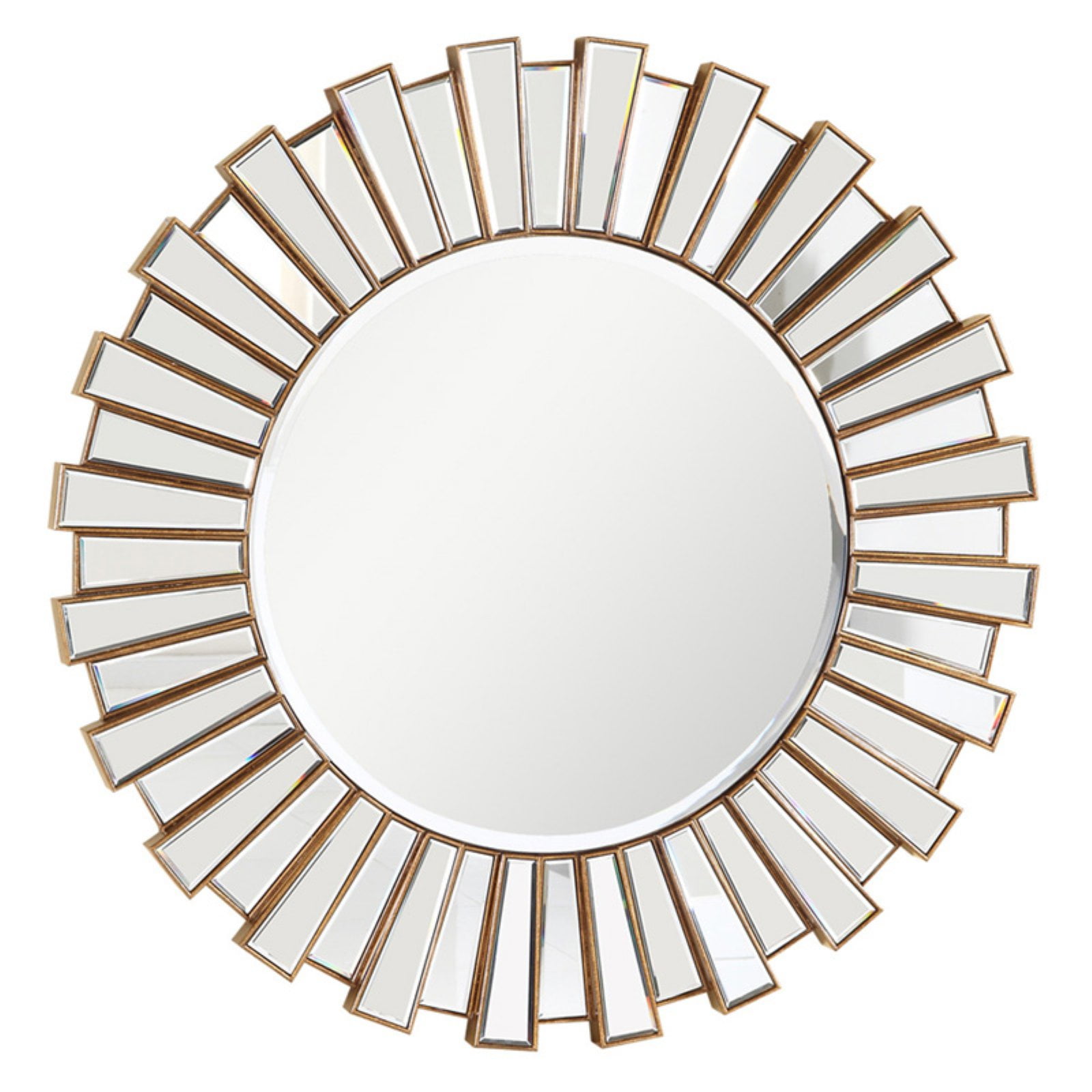 Elegant Lighting Modern 51" Round Decorative Mirror in Silver