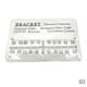 thumbnail image 1 of TQEHS Brackets de ortodoncia dentales sin gancho de 0,22" con ranura de borde de metal, perfil B C0 M9G6, 1 of 6