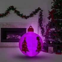 Lighted Inflatable Christmas Balls Outdoor - Large Blow Up Xmas Balls Yard Ornaments Waterproof, Holiday Inflatable Balls Yard Decorations