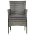 thumbnail image 3 of vidaXL Patio Furniture Set 4 Piece Patio Sectional Sofa with Table Poly Rattan, 3 of 6
